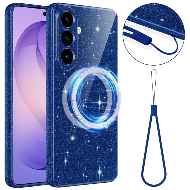 Coque Samsung Galaxy A27 Paillettes Magnétique avec Dragonne