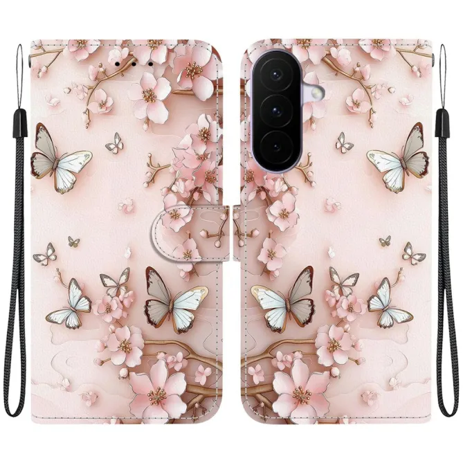 Housse Samsung Galaxy A27 Papillons et Cerisier