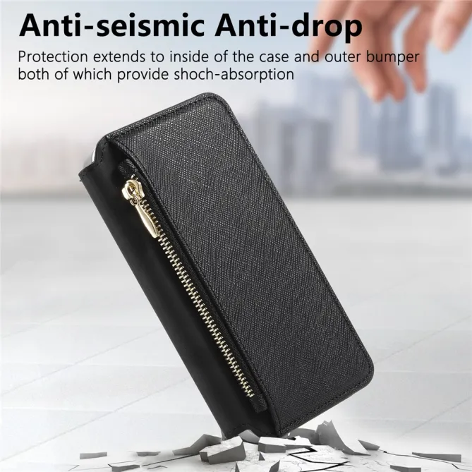 Housse Samsung Galaxy A27 Coque Détachable Magnétique, Cuir Croisé