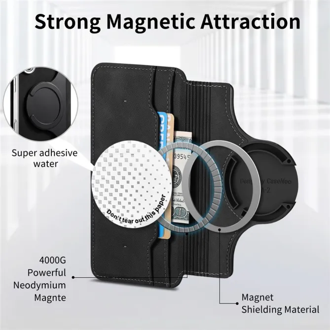 Housse Samsung Galaxy A27 Coque Détachable Magnétique, Cuir Croisé