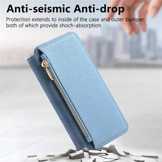 Housse Samsung Galaxy A27 Coque Détachable Magnétique, Cuir Croisé