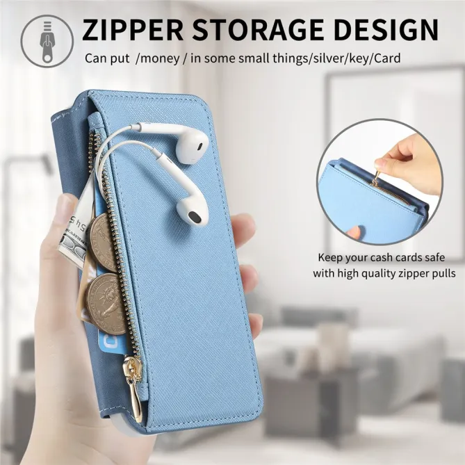 Housse Samsung Galaxy A27 Coque Détachable Magnétique, Cuir Croisé