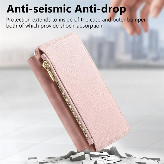 Housse Samsung Galaxy A27 Coque Détachable Magnétique, Cuir Croisé