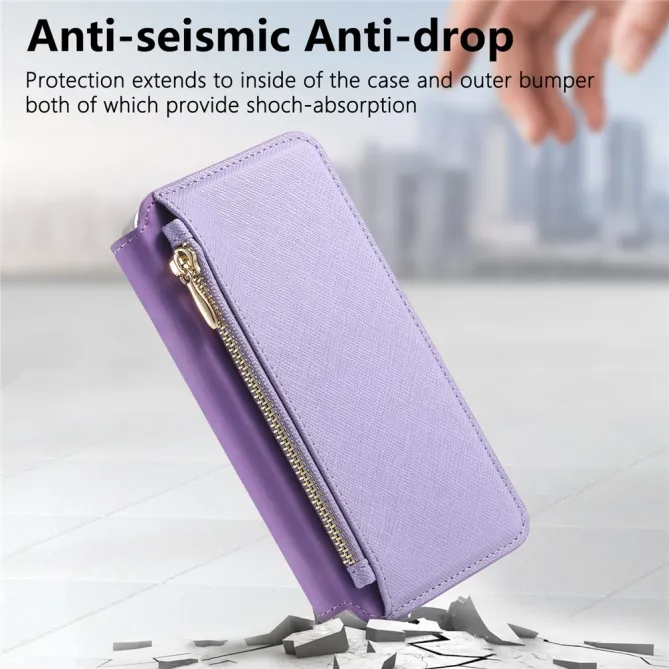 Housse Samsung Galaxy A27 Coque Détachable Magnétique, Cuir Croisé
