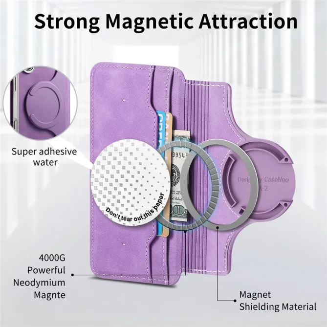 Housse Samsung Galaxy A27 Coque Détachable Magnétique, Cuir Croisé