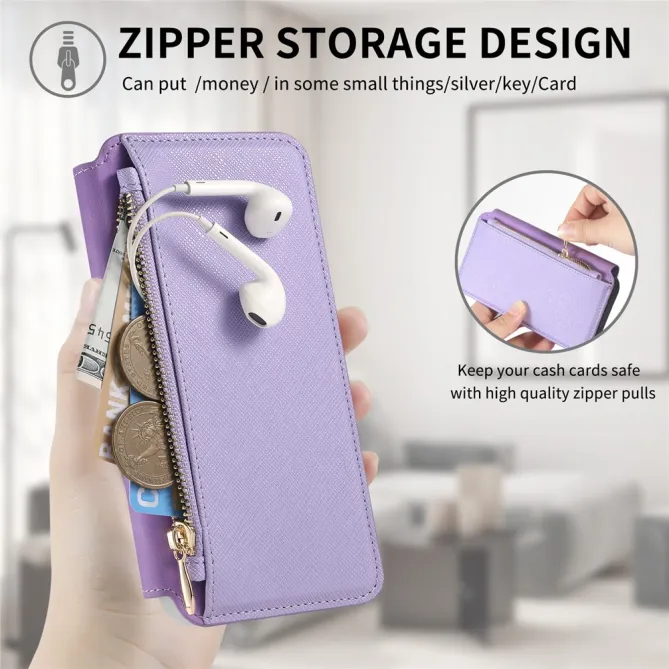 Housse Samsung Galaxy A27 Coque Détachable Magnétique, Cuir Croisé