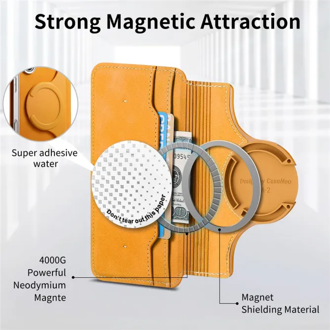 Housse Samsung Galaxy A27 Coque Détachable Magnétique, Cuir Croisé