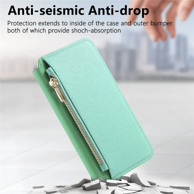 Housse Samsung Galaxy A27 Coque Détachable Magnétique, Cuir Croisé