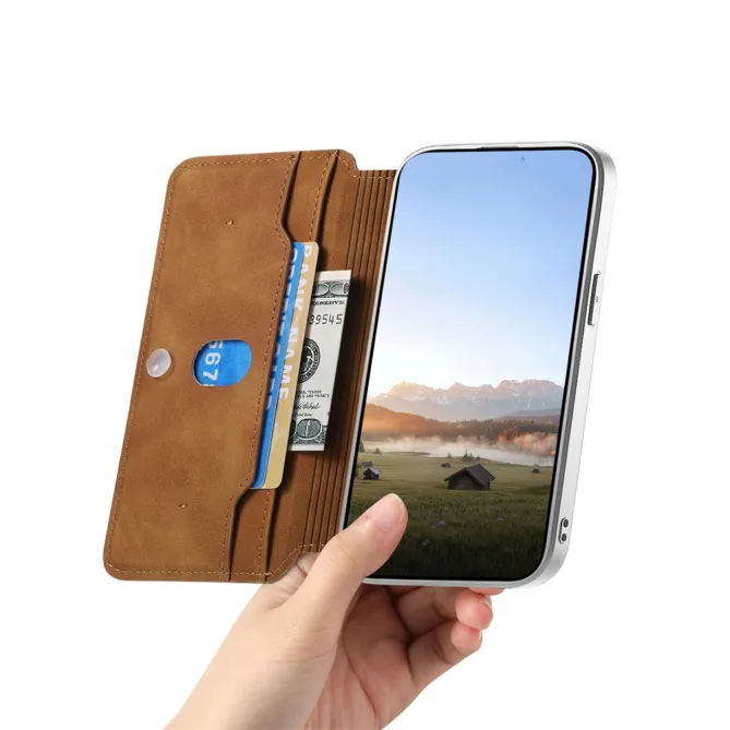 Housse Samsung Galaxy A27 Coque Détachable Magnétique, Cuir Croisé