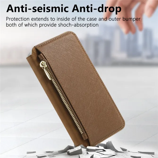 Housse Samsung Galaxy A27 Coque Détachable Magnétique, Cuir Croisé