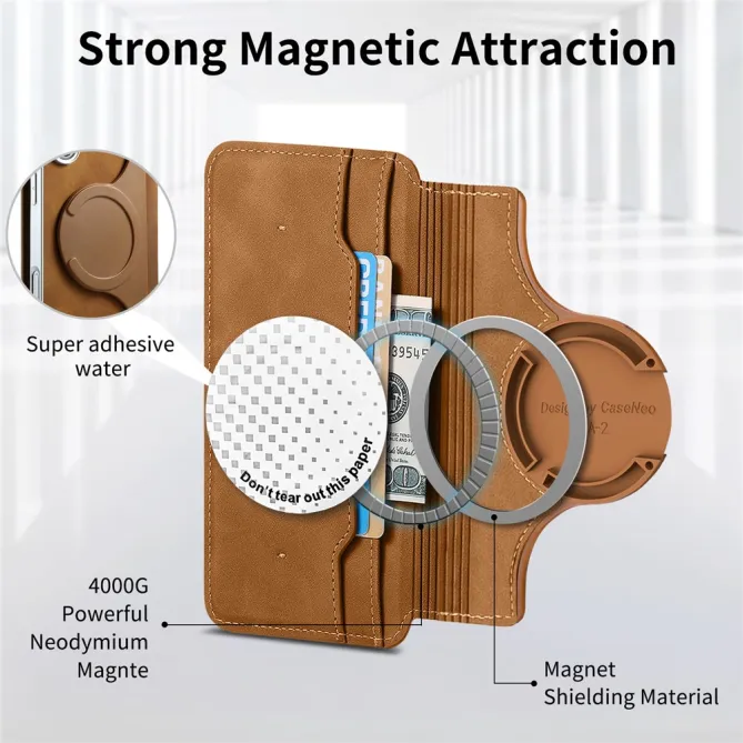 Housse Samsung Galaxy A27 Coque Détachable Magnétique, Cuir Croisé