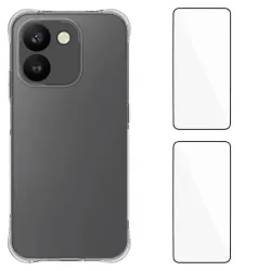 Coque Honor 600 Smart Transparente avec 2 Verres Trempés