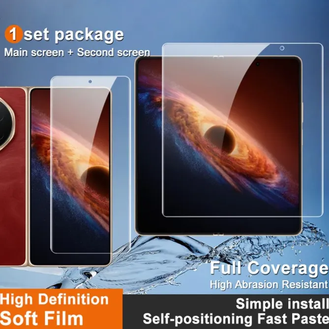 Film Hydrogel Transparent Honor Magic V6 Écran Interne et Externe