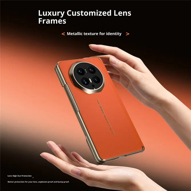 Coque Honor Magic V6 Effet Cuir Tissé Magnétique