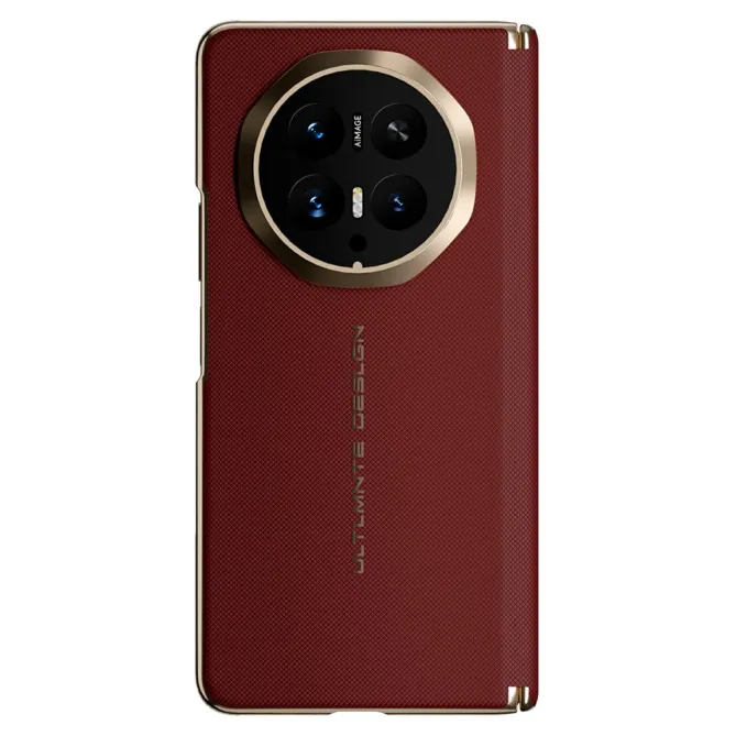 Coque Honor Magic V6 Effet Cuir Tissé Magnétique
