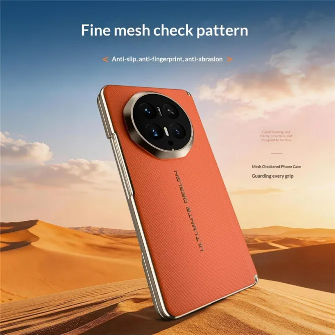 Coque Honor Magic V6 Effet Cuir Tissé Magnétique