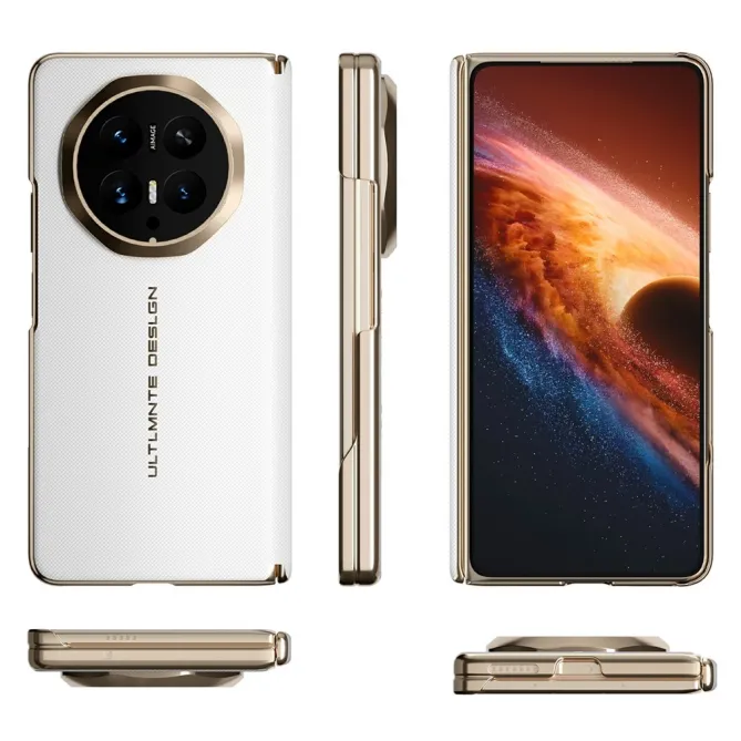 Coque Honor Magic V6 Effet Cuir Tissé Magnétique