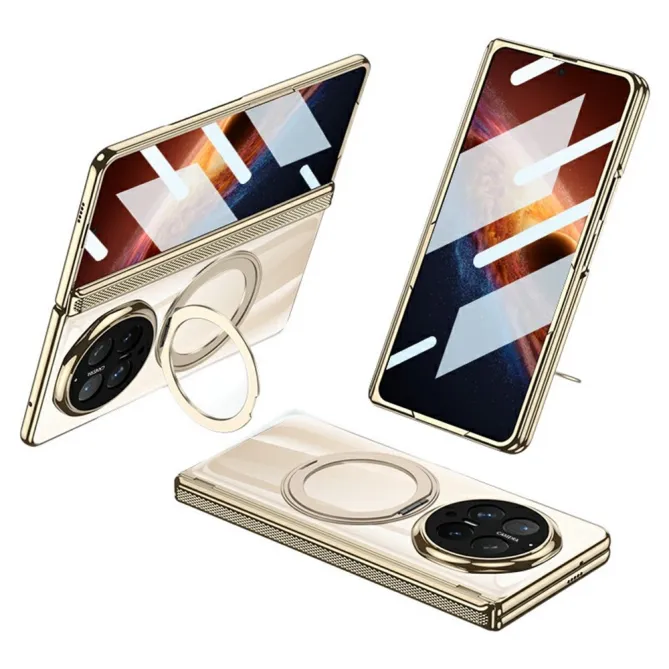 Coque Honor Magic V6 Transparente Charnière Anneau Béquille