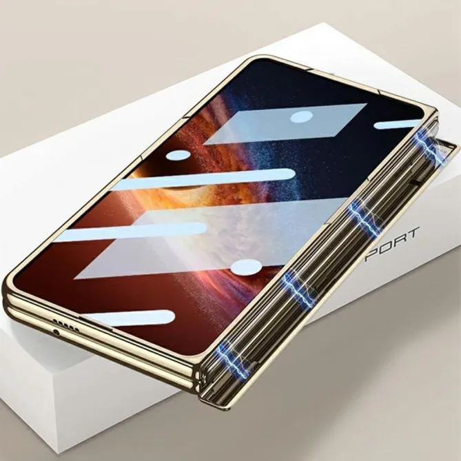 Coque Honor Magic V6 Transparente Charnière Anneau Béquille