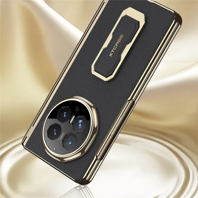 Coque Honor Magic V6 Simili Cuir Béquille avec Mini Anse et Film Écran