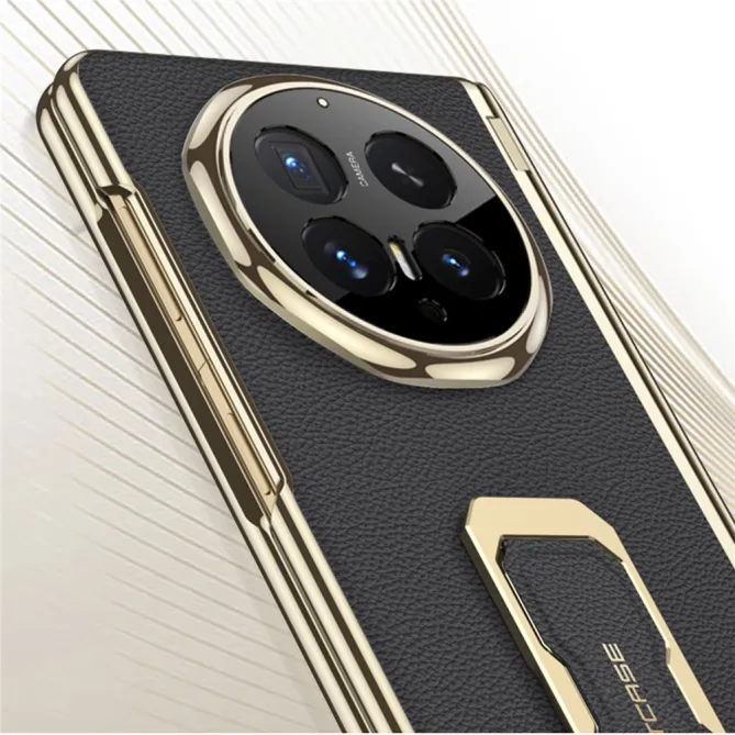 Coque Honor Magic V6 Simili Cuir Béquille avec Mini Anse et Film Écran