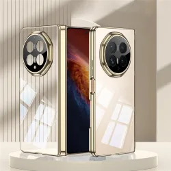 Coque Honor Magic V6 Transparente Charnière Contour Métallisé