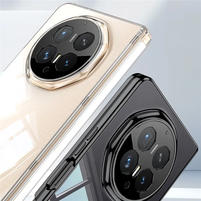 Coque Honor Magic V6 Transparente Charnière Contour Métallisé