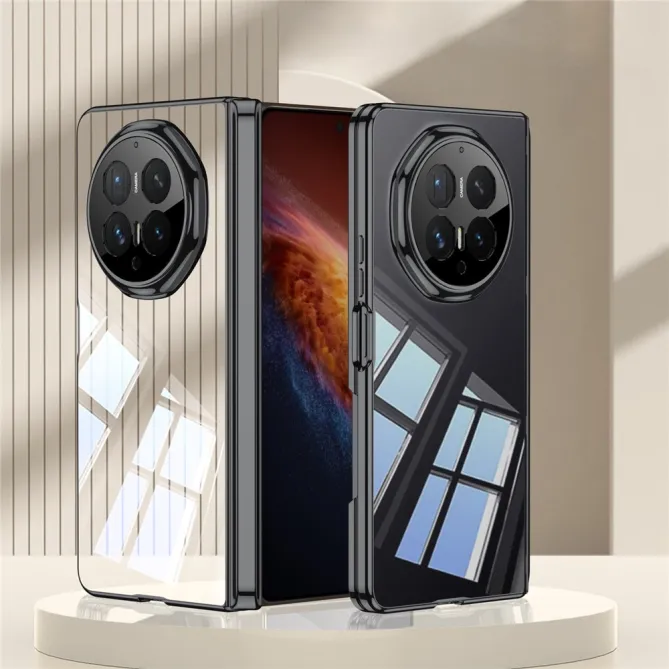 Coque Honor Magic V6 Transparente Charnière Contour Métallisé