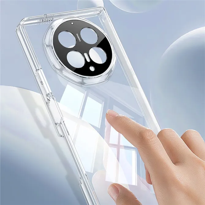 Coque Honor Magic V6 Transparente Charnière Contour Métallisé