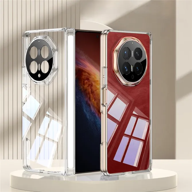 Coque Honor Magic V6 Transparente Charnière Contour Métallisé