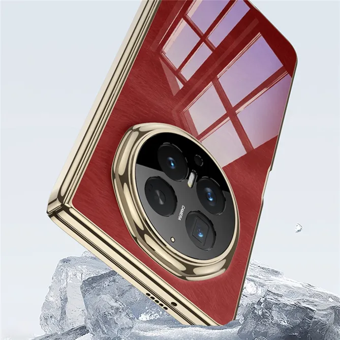 Coque Honor Magic V6 Transparente Charnière Contour Métallisé