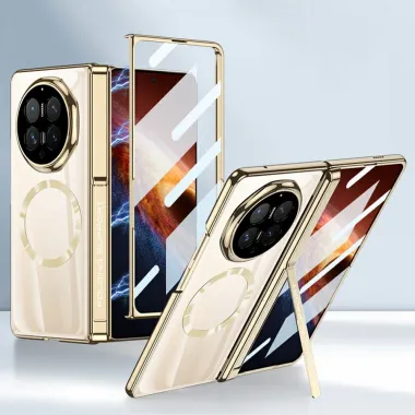 Coque Honor Magic V6 Transparente Magnétique Béquille Cachée