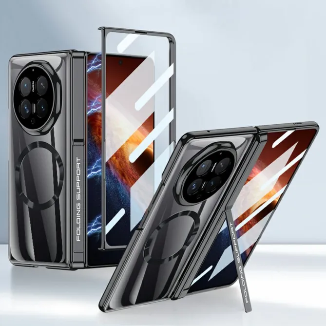 Coque Honor Magic V6 Transparente Magnétique Béquille Cachée