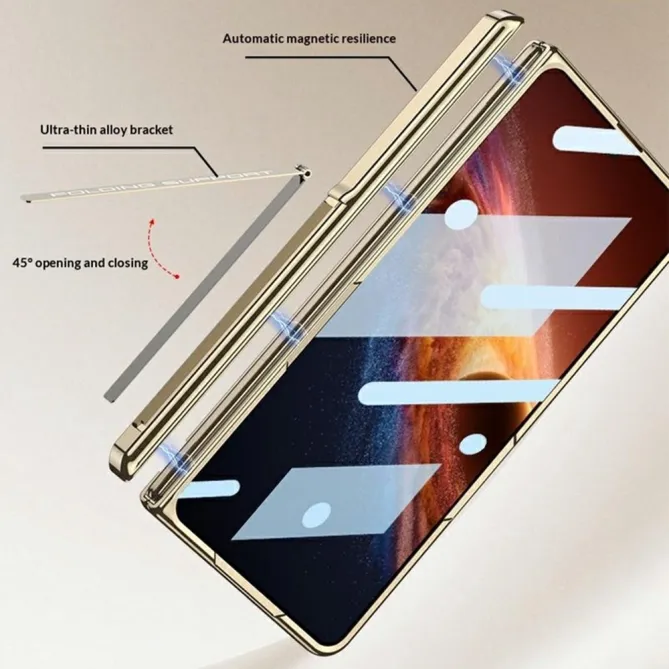 Coque Honor Magic V6 Transparente Magnétique Béquille Cachée