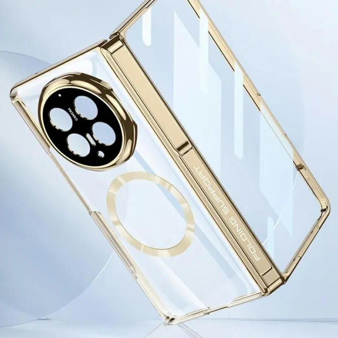Coque Honor Magic V6 Transparente Magnétique Béquille Cachée
