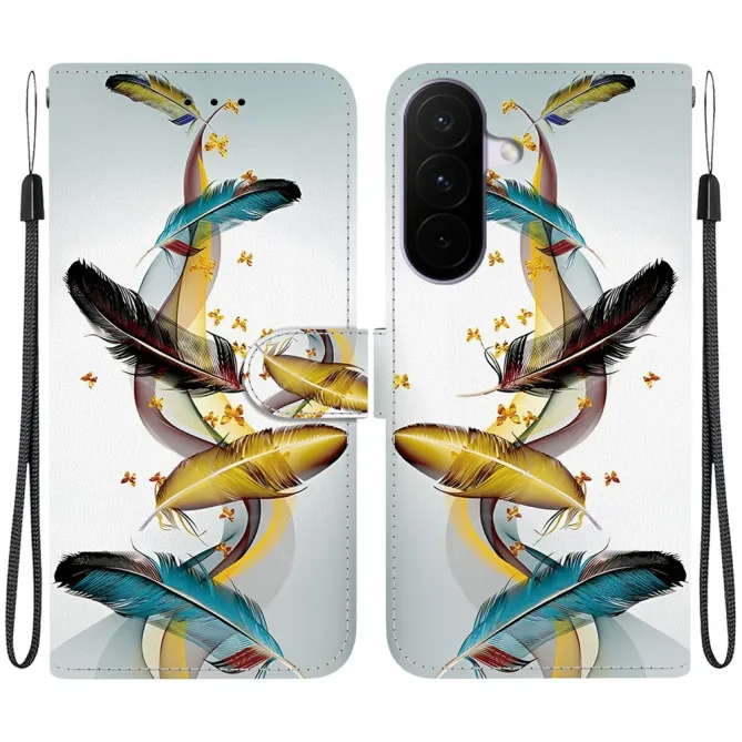 Housse Samsung Galaxy A27 Plumes et Papillons