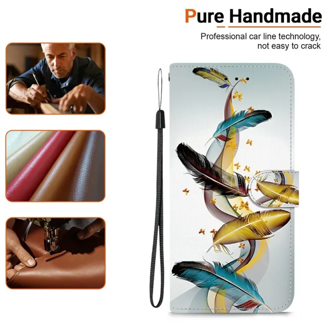 Housse Samsung Galaxy A27 Plumes et Papillons