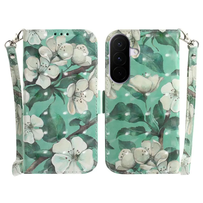 Housse Samsung Galaxy A27 Fleurs Blanches