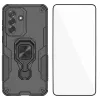 Coque Samsung Galaxy A27 Anneau Métal Rotatif et Verre trempé