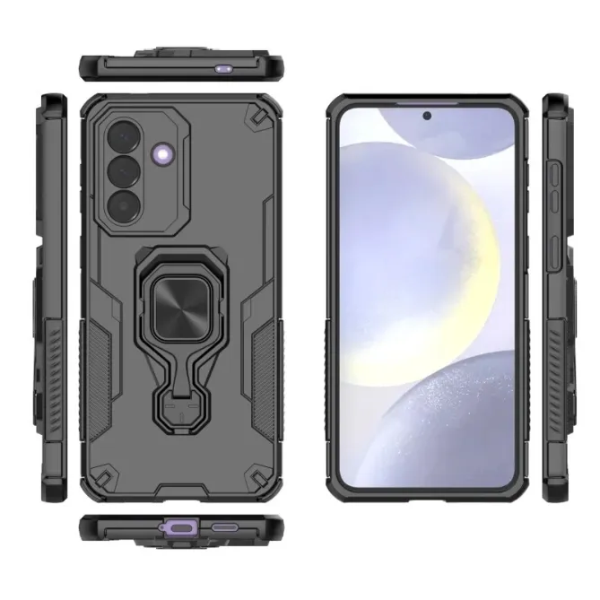 Coque Samsung Galaxy A27 Anneau Métal Rotatif et Verre trempé