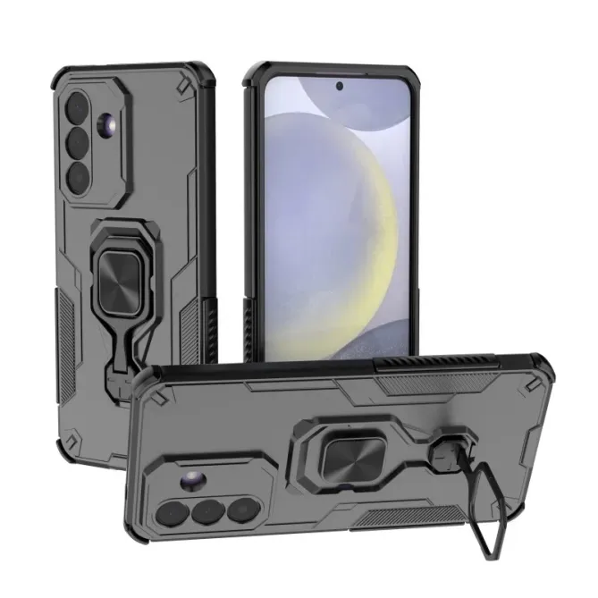 Coque Samsung Galaxy A27 Anneau Métal Rotatif et Verre trempé