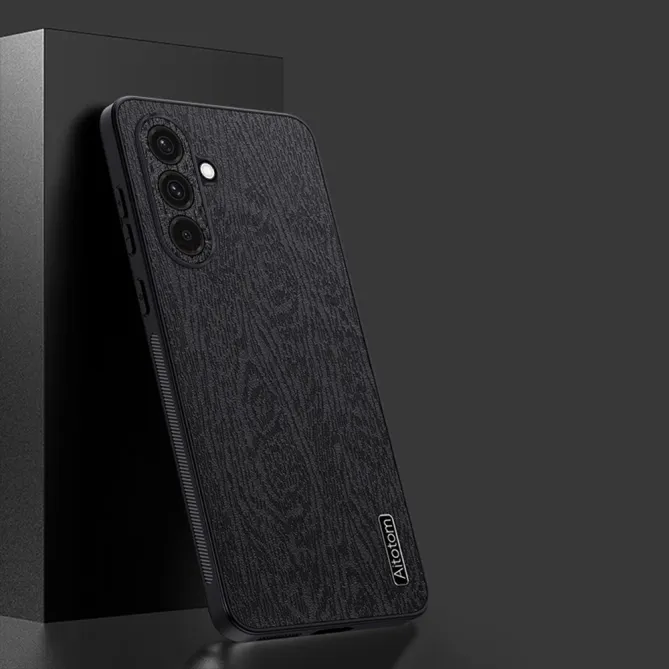 Coque Samsung Galaxy A27 effet cuir style bois