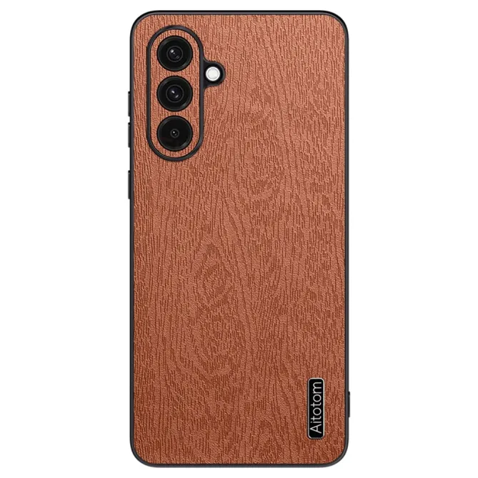 Coque Samsung Galaxy A27 effet cuir style bois