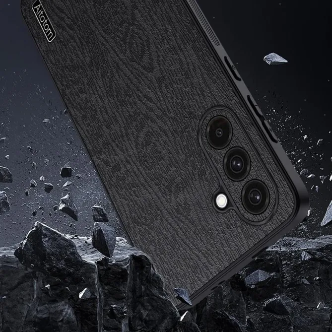 Coque Samsung Galaxy A27 effet cuir style bois