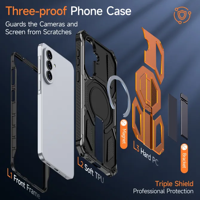 Coque Samsung Galaxy A27 Magnétique Béquille Cachée