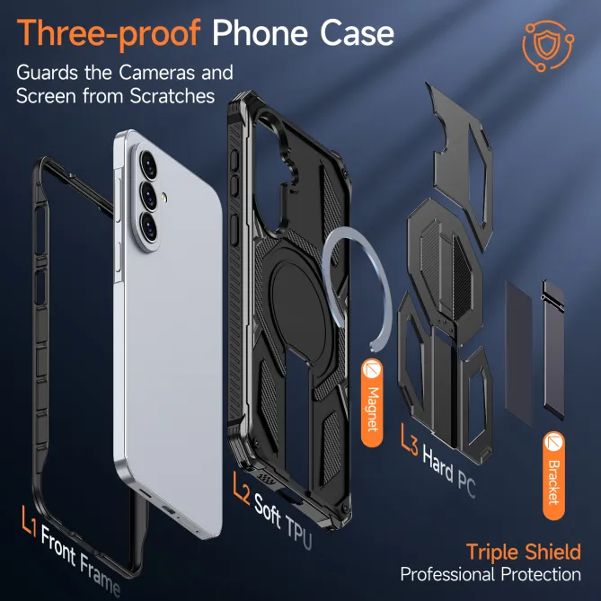 Coque Samsung Galaxy A27 Magnétique Béquille Cachée