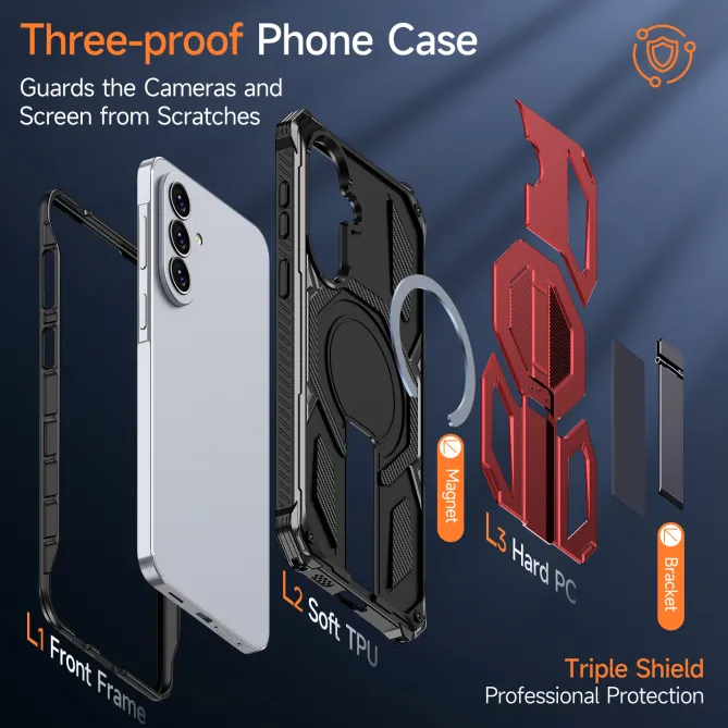 Coque Samsung Galaxy A27 Magnétique Béquille Cachée