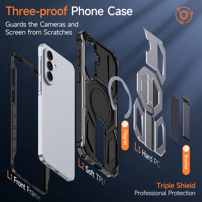 Coque Samsung Galaxy A27 Magnétique Béquille Cachée