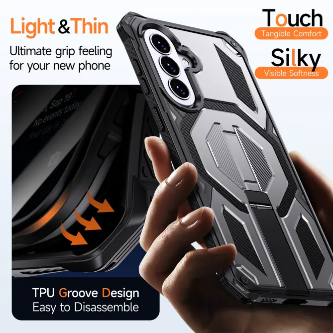 Coque Samsung Galaxy A27 Magnétique Béquille Cachée