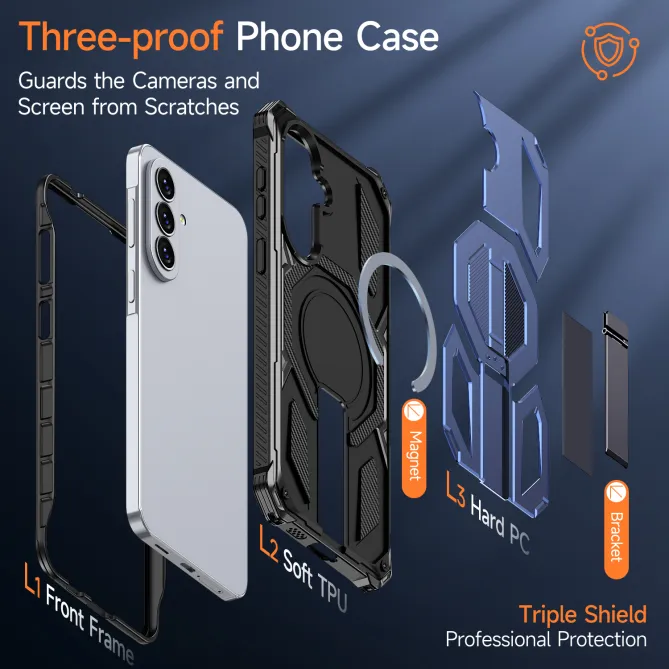 Coque Samsung Galaxy A27 Magnétique Béquille Cachée